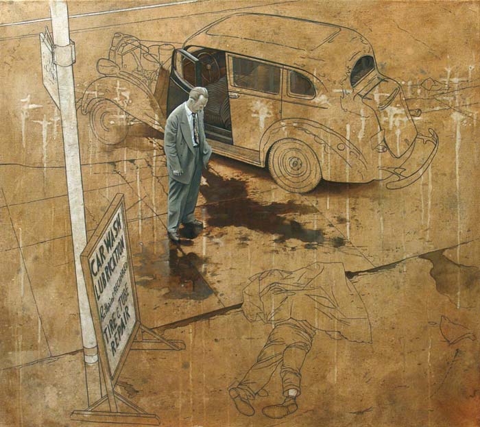 Proceso pintura realista Juanjo Lazcano